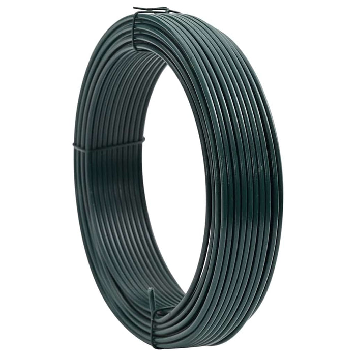 vidaXL Filo di recinzione Verde 80 m Acciaio rivestito in PVC