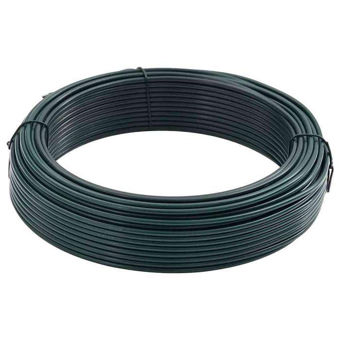 vidaXL Filo di recinzione Verde 80 m Acciaio rivestito in PVC