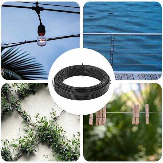 vidaXL Filo di recinzione Antracite 25 m Acciaio rivestito in PVC