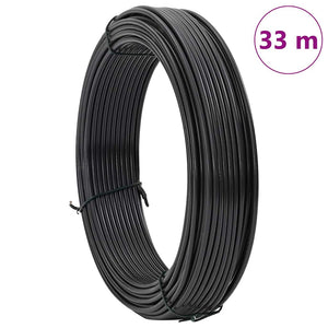 Filo di recinzione Antracite 33 m Acciaio rivestito in PVC 42010295