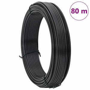 Filo di recinzione Antracite 80 m Acciaio rivestito in PVC 42010296