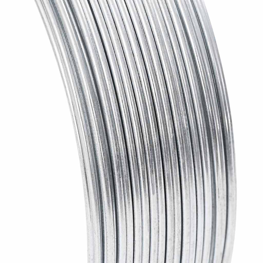 vidaXL Filo di recinzione Argento 33 m Acciaio zincato a caldo