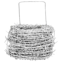 Fil di Ferro Spinato Argento 100 m Acciaio Zincato a Caldo 42010305