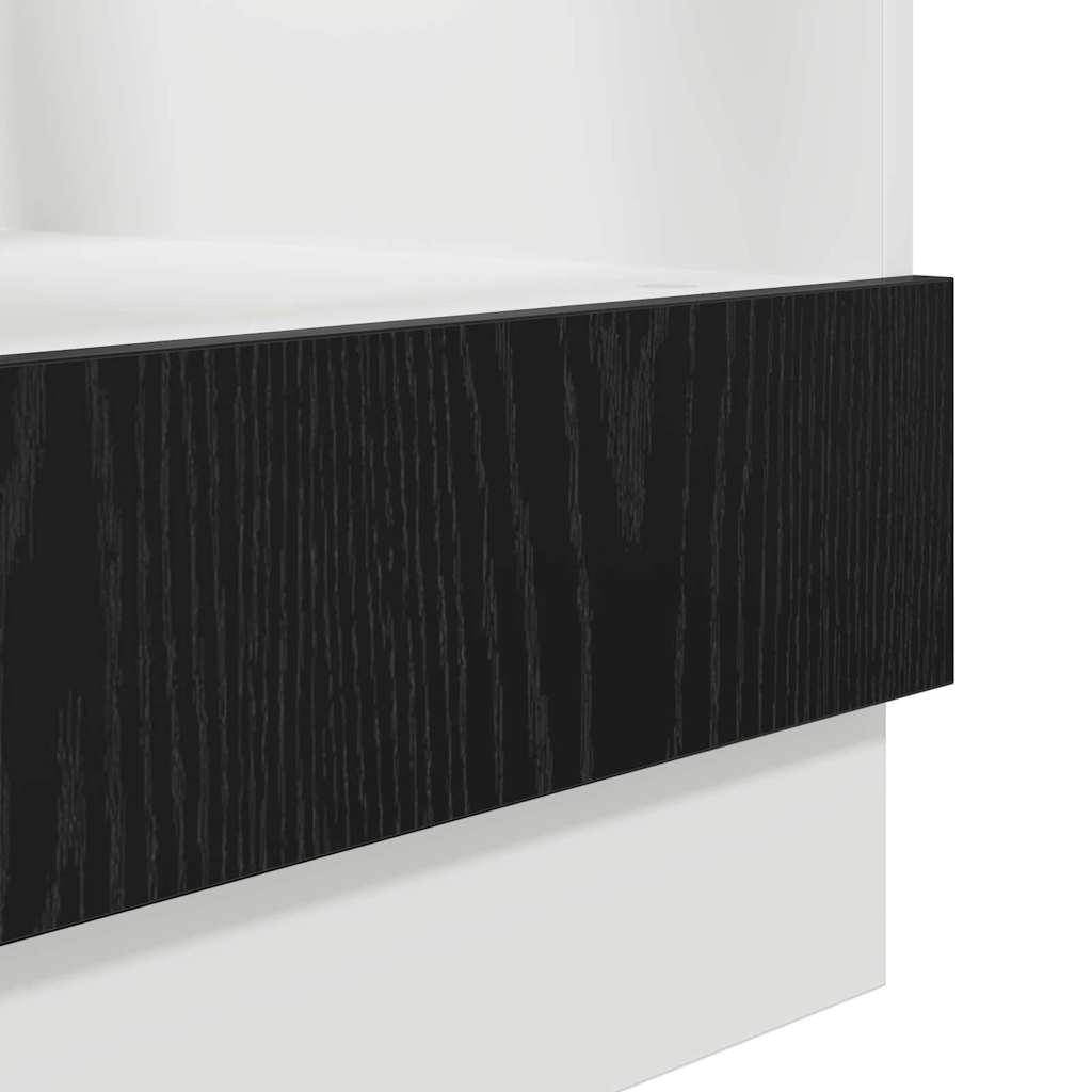 vidaXL Armadio per forno Rovere nero 60 x 46 x 81.5 cm