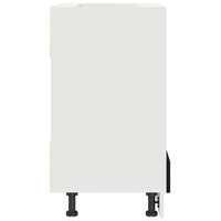 vidaXL Armadio per forno Rovere nero 60 x 46 x 81.5 cm