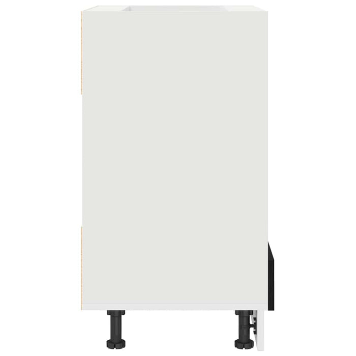 vidaXL Armadio per forno Rovere nero 60 x 46 x 81.5 cm