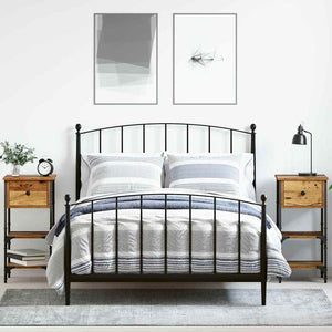 Mobiletto da Notte 2 pcs Legno vecchio 34 x 36 x 70 cm 871237