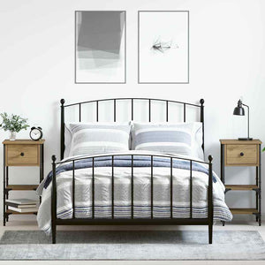 Armadio da Notte con cassetto 2 pcs rovere artigianale 871239