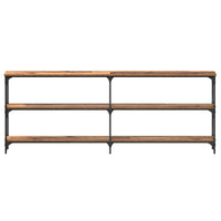 Tavolo Consolle con lo scaffale Legno vecchio 200 x 29 x 75 cm 871319