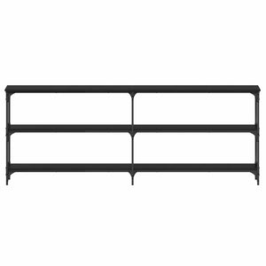 Tavolo consolle Rovere nero 200 x 29 x 75 cm 871321