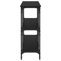 Tavolo consolle Rovere nero 200 x 29 x 75 cm 871321