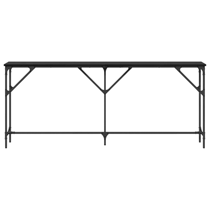 Tavolo Consolle Rovere nero 180 x 23 x 75 cm 871328