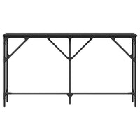 Tavolo Consolle Rovere nero 140 x 23 x 75 cm 871335