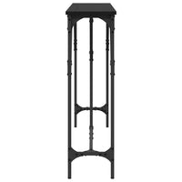 Tavolo Consolle Rovere nero 140 x 23 x 75 cm 871335