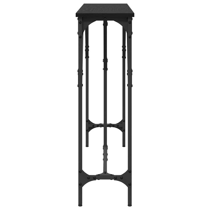 Tavolo Consolle Rovere nero 140 x 23 x 75 cm 871335