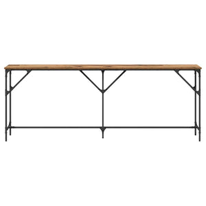 Tavolo Consolle Legno vecchio 200 x 29 x 75 cm 871340