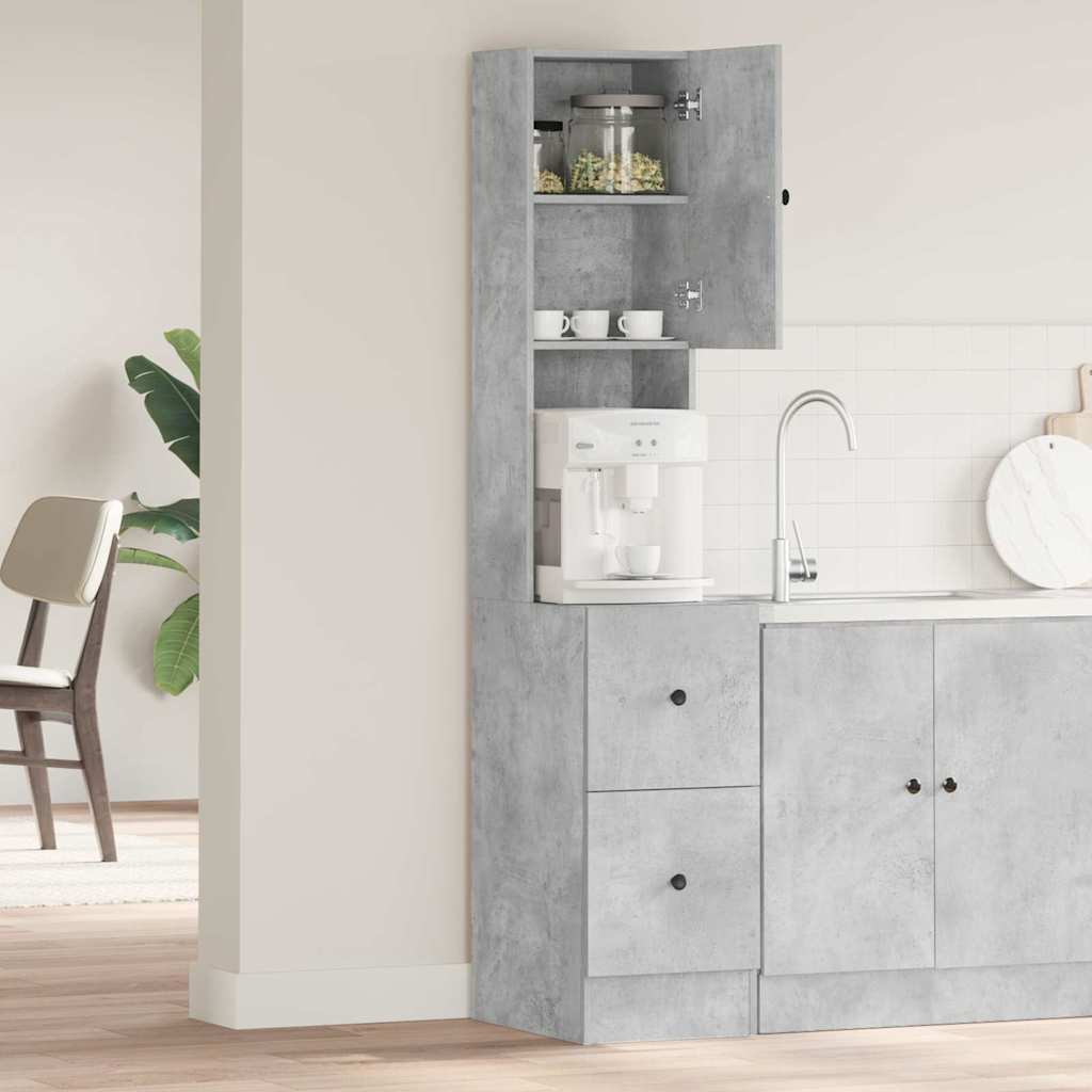Armadio da Cucina Grigio Cemento 35x50x180 cm Legno Ingegnerizzato 871373