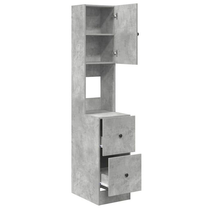 Armadio da Cucina Grigio Cemento 35x50x180 cm Legno Ingegnerizzato 871373