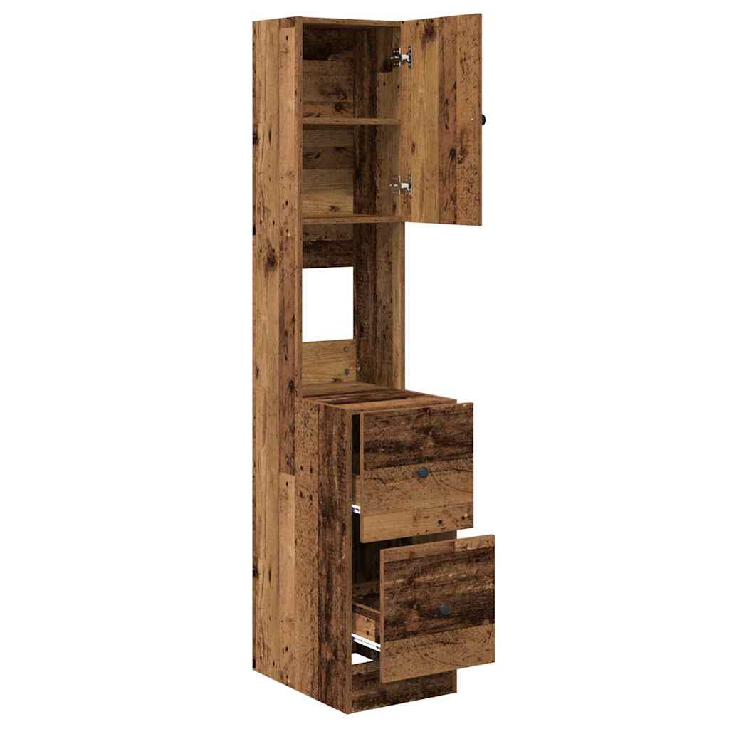 vidaXL Mobile da cucina con cassetto Legno vecchio Legno multistrato