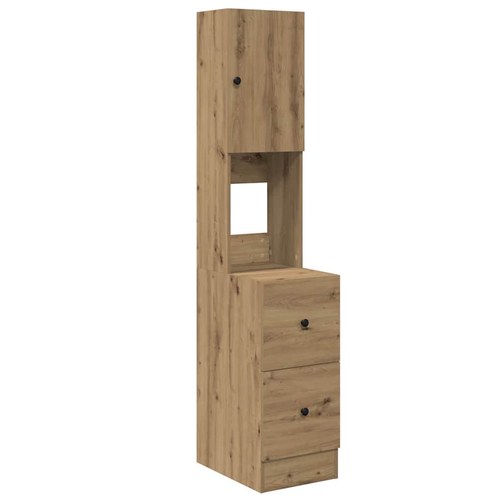 vidaXL Mobile da cucina con porta rovere artigianale Legno multistrato