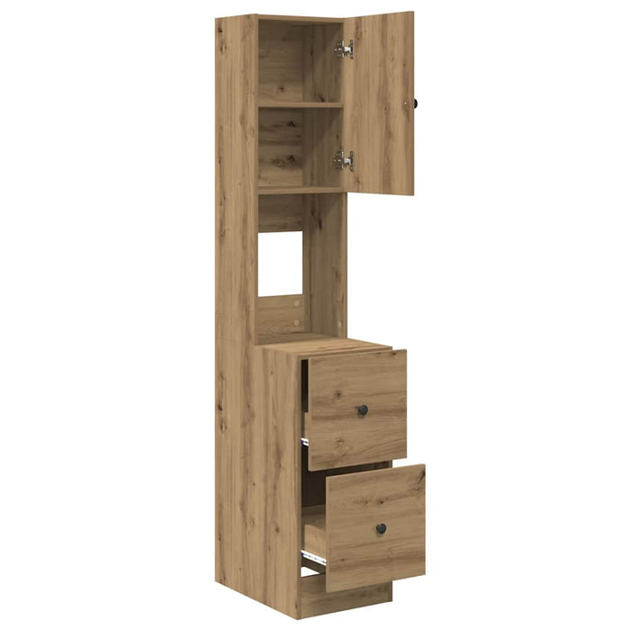 vidaXL Mobile da cucina con porta rovere artigianale Legno multistrato