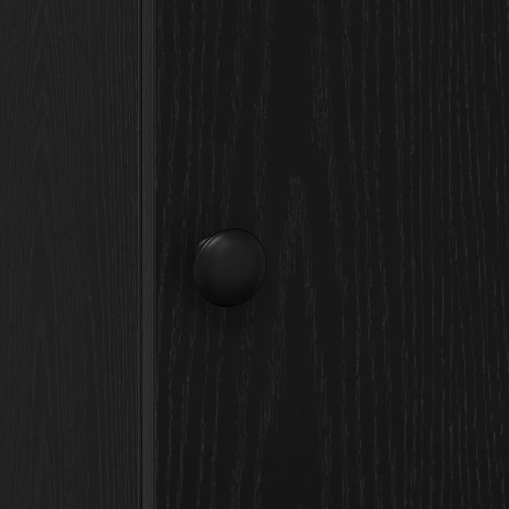 vidaXL Mobile da cucina con cassetto Rovere nero Legno multistrato