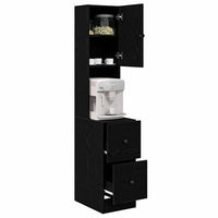 Mobile da cucina con cassetto con lo scaffale Rovere nero Legno multistrato 871379