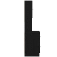 vidaXL Mobile da cucina con cassetto Rovere nero Legno multistrato