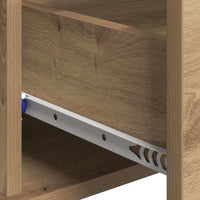 vidaXL Credenza rovere artigianale 60 x 31 x 70 cm Legno multistrato