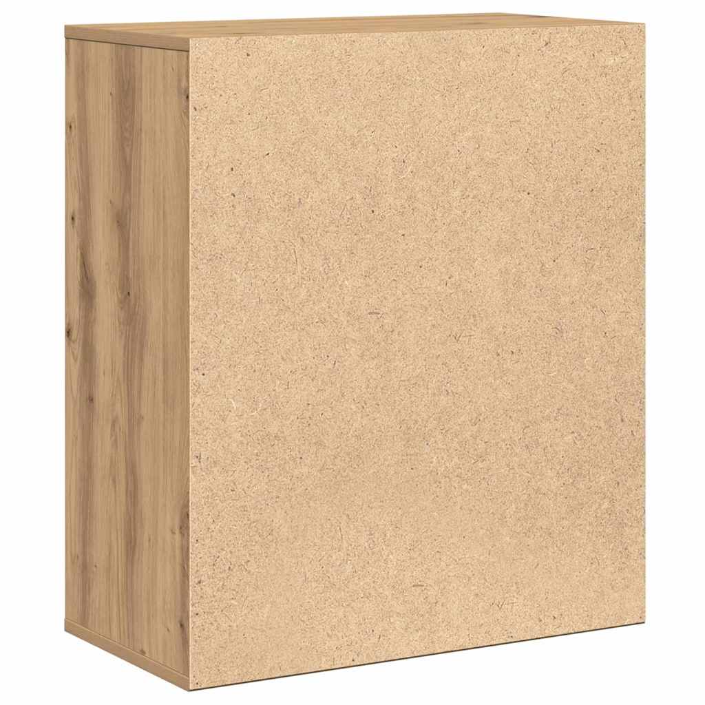 vidaXL Credenza rovere artigianale 60 x 31 x 70 cm Legno multistrato