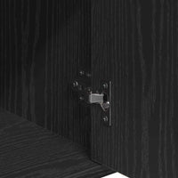 vidaXL Credenza Rovere nero 60 x 31 x 70 cm Legno multistrato