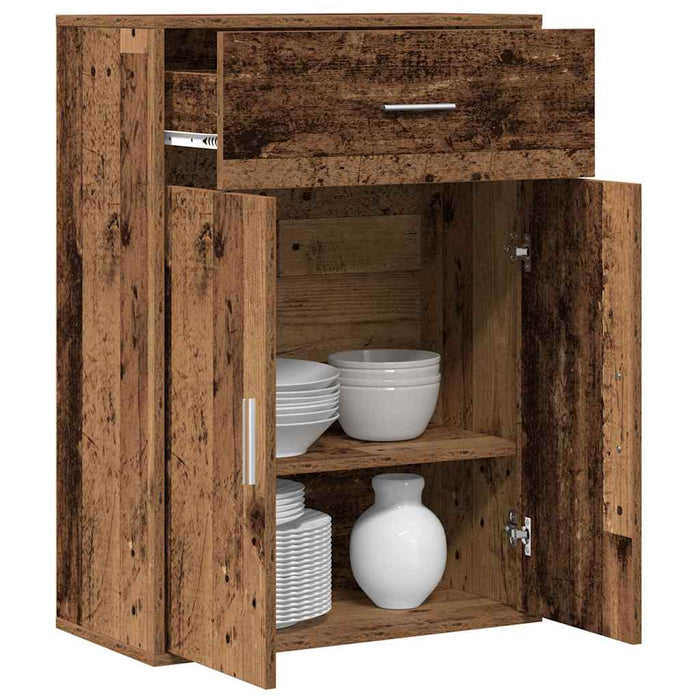 Credenza-Buffet-Armadio da cucina Legno vecchio 60 x 30 x 84 cm Legno multistrato