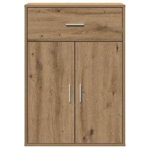 vidaXL Credenza rovere artigianale 79 x 38 x 80 cm Legno multistrato