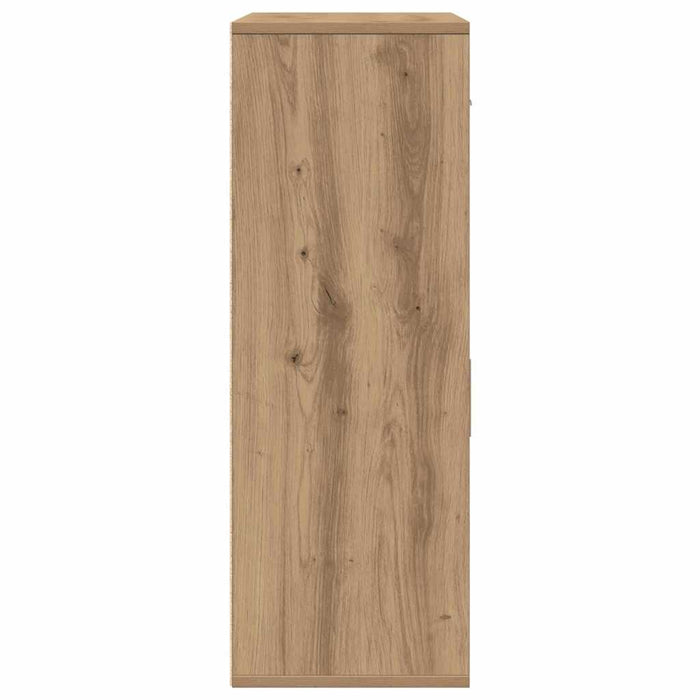 vidaXL Credenza rovere artigianale 79 x 38 x 80 cm Legno multistrato