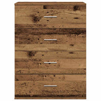 vidaXL Credenza Legno vecchio 60 x 39 x 80 cm Legno multistrato