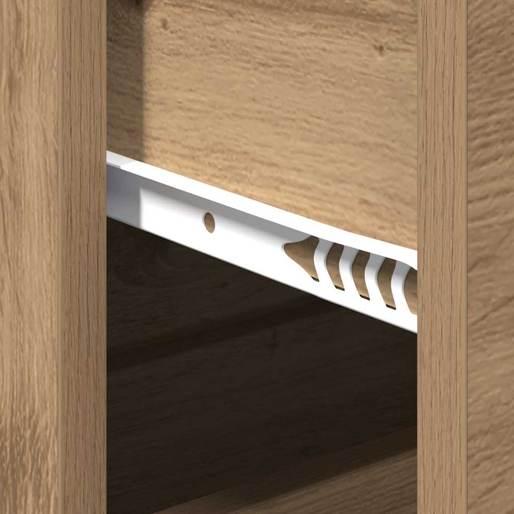 vidaXL Credenza rovere artigianale 60 x 39 x 80 cm Legno multistrato