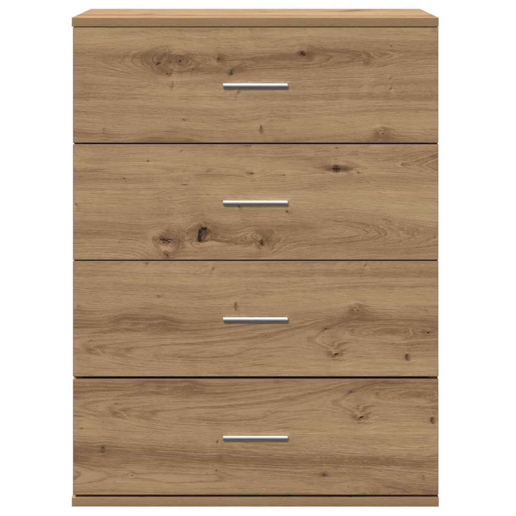 vidaXL Credenza rovere artigianale 60 x 39 x 80 cm Legno multistrato