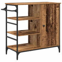 Carrello da Cucina-Scaffale per Cucina Legno vecchio 87,5 x 39 x 84,5 cm
