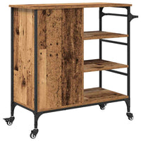 Carrello da Cucina-Scaffale per Cucina Legno vecchio 87,5 x 39 x 84,5 cm