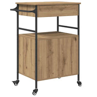 Carrello da Cucina-Scaffale per Cucina Rovere artigianale 56 x 43 x 89,5 cm