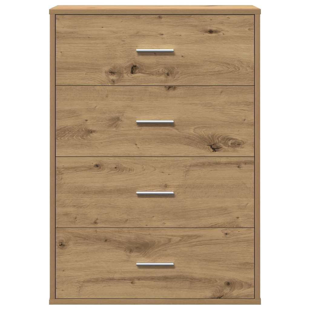 vidaXL Credenza rovere artigianale 60 x 31 x 84 cm Legno multistrato
