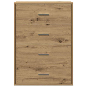 vidaXL Credenza rovere artigianale 60 x 31 x 84 cm Legno multistrato