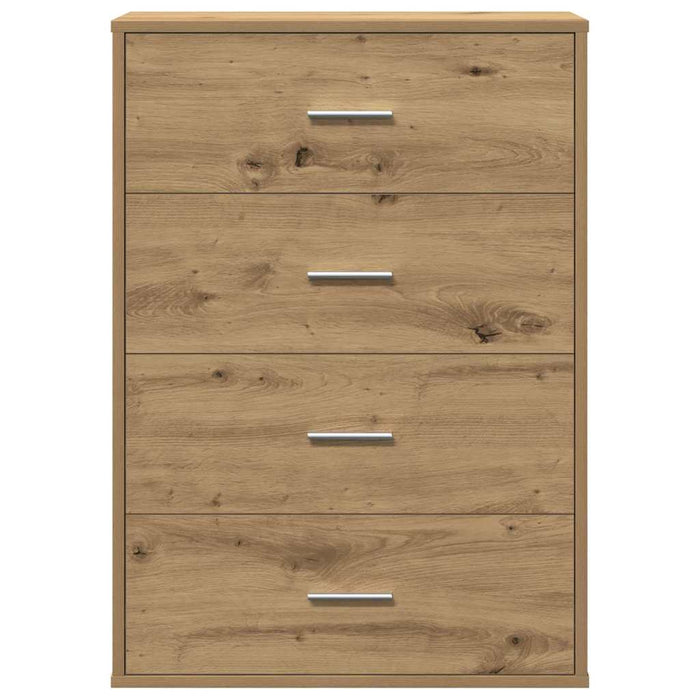 vidaXL Credenza rovere artigianale 60 x 31 x 84 cm Legno multistrato