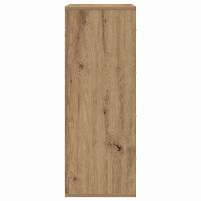 vidaXL Credenza rovere artigianale 60 x 31 x 84 cm Legno multistrato