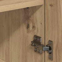 vidaXL Credenza rovere artigianale 79 x 38 x 80 cm Legno multistrato