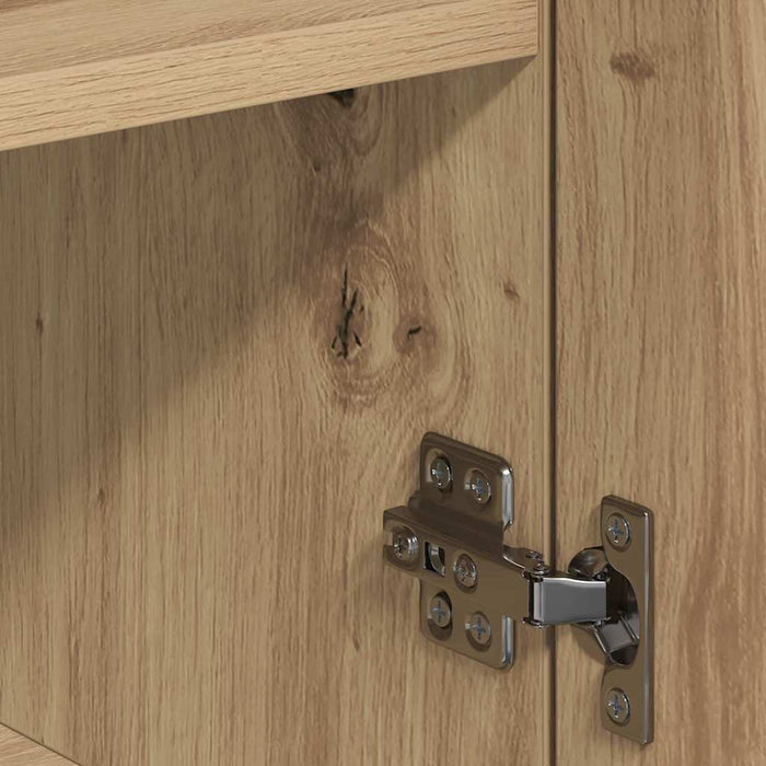 vidaXL Credenza rovere artigianale 79 x 38 x 80 cm Legno multistrato