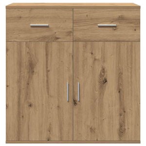 vidaXL Credenza rovere artigianale 79 x 38 x 80 cm Legno multistrato