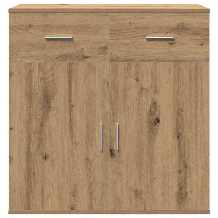 vidaXL Credenza rovere artigianale 79 x 38 x 80 cm Legno multistrato