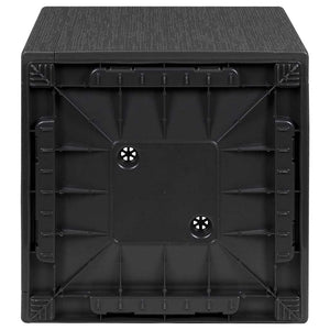 Vaso da giardino-Fioriera da Esterno-Contenitore per Piante Antracite 36 x 36 x 35 cm Polipropilene