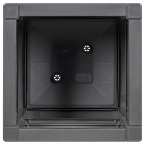 Vaso da giardino Antracite 36 x 36 x 35 cm Polipropilene 42006497